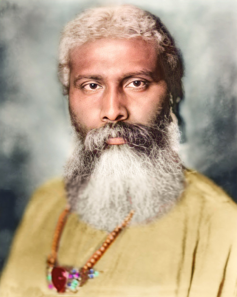 A colorized vintage portrait shows a bearded man in a yellow tunic with a large red jeweled necklace. — illustrating “Beauty Empties | February 2015” on Florence and Mary